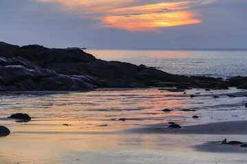 Beautiful sunrise at the beach