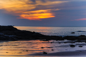 Beautiful sunrise at the beach