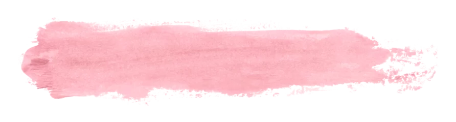 Fototapete Aquarell Shiny pink brush watercolor painting isolated on transparent background. watercolor png  © คเณศ จันทร์งาม