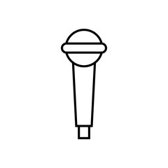 Microphone line icon, logo vector