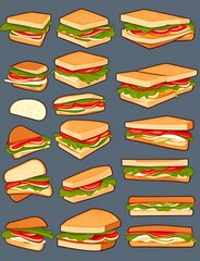 Sandwich Vector Generative Art