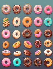 Donuts Vector Generative Art