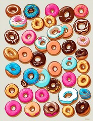 Donuts Vector Generative Art