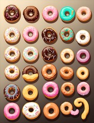 Donuts Vector Generative Art