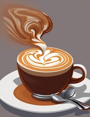 Coffee Vector Generative Art
