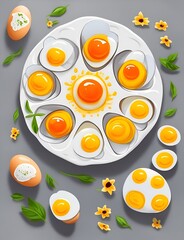 Eggs Vector Generative Art