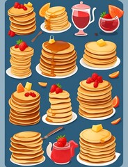Pancake Vector Generative Art