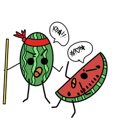 watermelon fight!