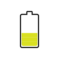 battery icon isolated on white background