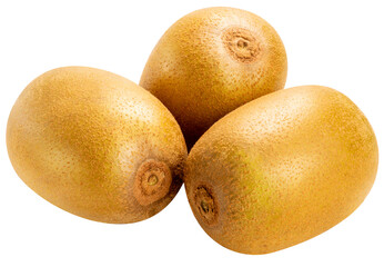 Kiwi fruit on White background, Golden Kiwi isolae on white PNG File.
