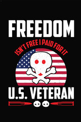 USA Veteran T shirt design.