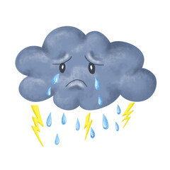Thunder Cloud Cartoon