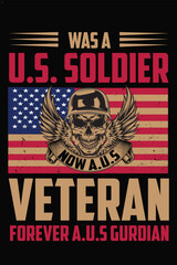 USA Veteran T shirt design.