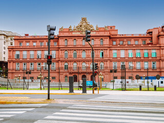 The Pink House Casa Rosada also known as Government House Casa de Gobierno. vertical