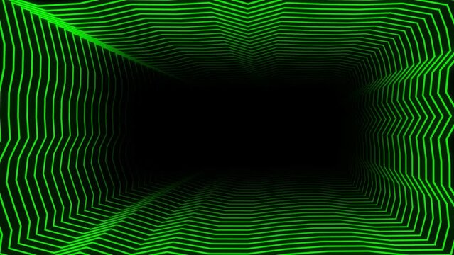 Green Rectangle Wiggle Loop Animation. Video animation Ultra HD 4K