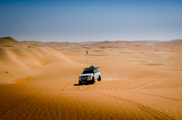 Group of safari off road car trip in the desert in Abu Dhabi © Piak