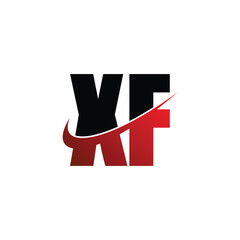 Letter XF simple logo design vector