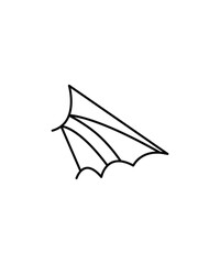 bat wing icon, vector best line icon.