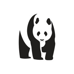 Fototapeta na wymiar Panda illustration vector isolated on white background.