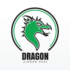 Fototapeta premium Dragon vector illustration design. isolated white background