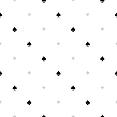 black and white pattern with spades