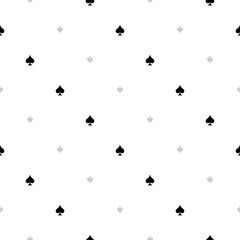black and white pattern with spades