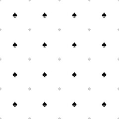 Black and white Spades pattern