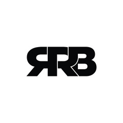 RRB letter monogram logo design vector