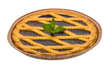 bilberry cake with mint