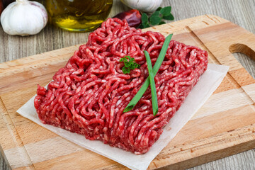 Minced beef meat