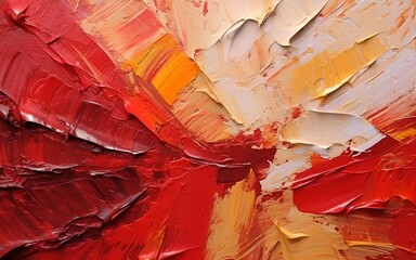 Abstract painting with bold texture