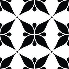 Vintage Seamless Pattern in Paisley Style. Decorative Composition with Natural Motifs. Abstract Ornate Art. Complex Ornament. Vector Contour Illustration