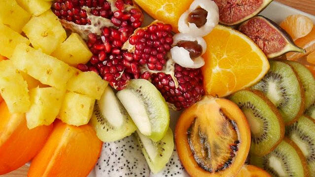Mix of fruits on the table.