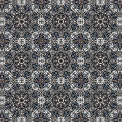 Vibrant and Symmetrical Digital Abstract Kaleidoscope Art with Intricate Geometric Patterns, Fractal Elements, and Psychedelic Colors, Perfect for Contemporary Design Projects, Modern Wallpaper