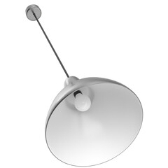 3D rendering illustration of a pendant lamp