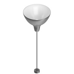 3D rendering illustration of a pendant lamp