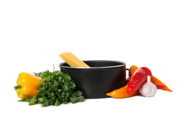 PNG, Concept of kitchen supplies and kitchen dish, isolated on white background