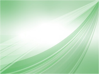 光り輝く未来へと続く道をイメージしたアブストラクト背景_グリーン