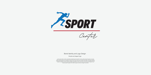 sport center logo design for gym brand 