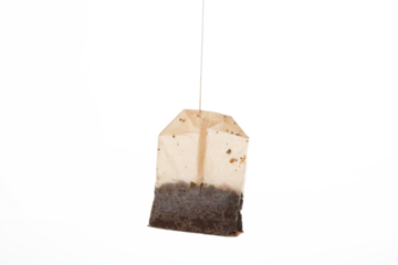 PNG, Tea bag isolated on white background