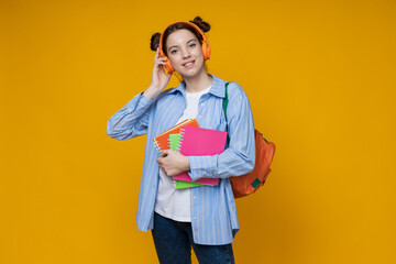 Concept of school and education with cute girl