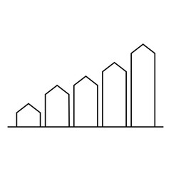 Schedule icon vector. Chart illustration sign. graph symbol or logo.