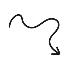 Abstract Line Arrow
