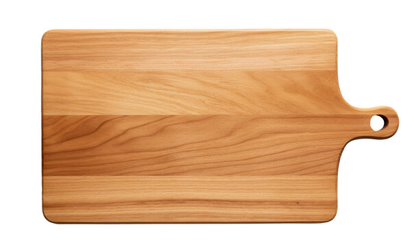 Cutting board isolated on transparent or white background, png