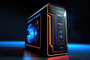 Desktop gaming computer - AI generative