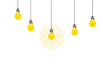 hanging light bulbs
