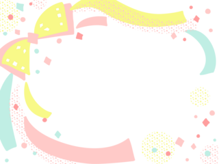 てがきでかわいい誕生日の背景