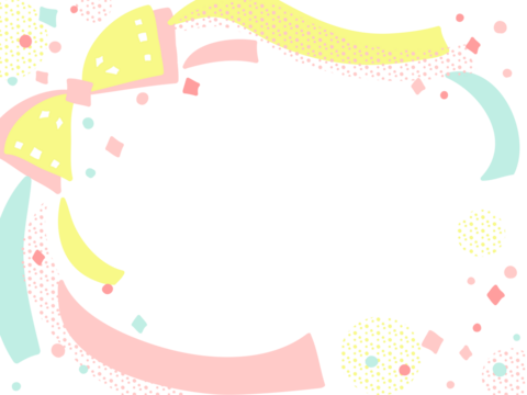 てがきでかわいい誕生日の背景