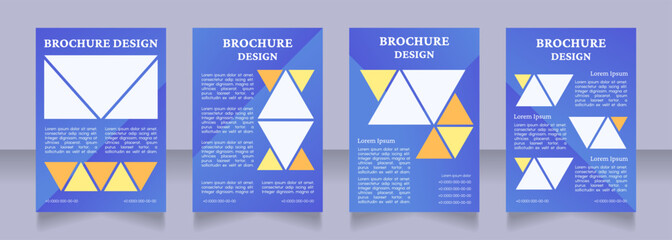 Waste recycling advantages blank brochure layout design. Vertical poster template set with empty copy space for text. Premade corporate reports collection. Editable flyer paper pages