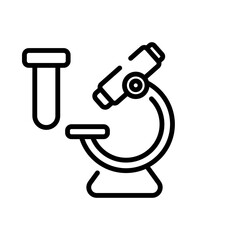 microscope sign symbol vector